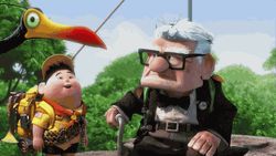 Up Russell And Carl Heartwarming Moment GIF