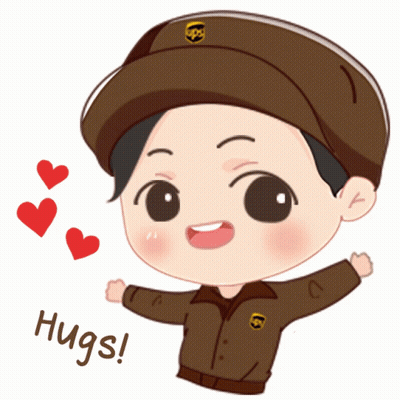 UPS Delivery Man Giving Hug GIF
