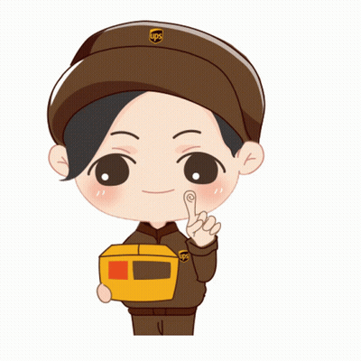 Ups Delivery Person Holding Box GIF