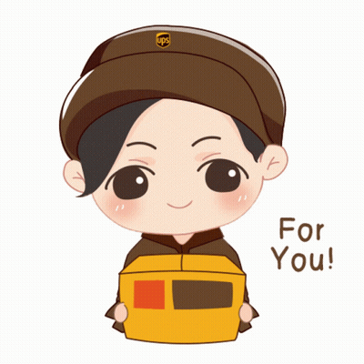 UPS Worker Holding Box GIF