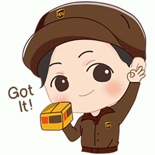 Ups Worker Holding Box Got It GIF