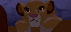 Upset Simba Of The Lion King GIF