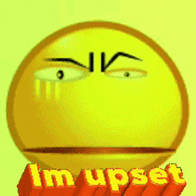 Upset Smiley Face GIF