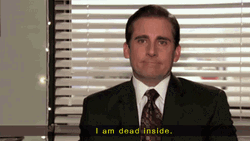Upset Steve Carell Dead Inside GIF