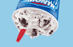 Upside Down Dairy Queen Blizzard GIF