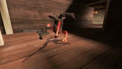 Upside Down Spinning Sniper GIF