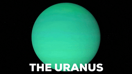 Uranus Planet Glitch GIF