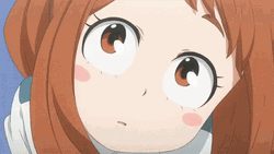 Uraraka Cute Puppy Eyes GIF