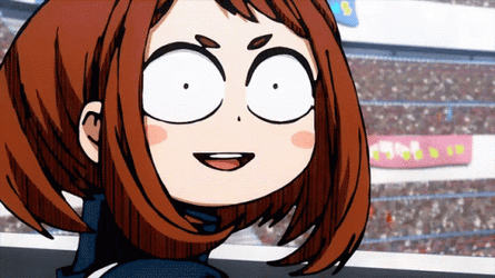 Uraraka Playful Giggle GIF