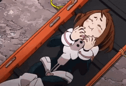 Uraraka Playful Laugh GIF
