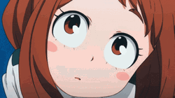 Uraraka Red Face GIF