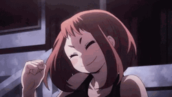 Uraraka Supportive Cheer GIF