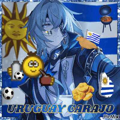 Uruguay Carajo Smiley Face GIF