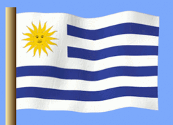 Uruguay Flag Waving
