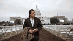 US Capitol Ground Confused Actor John Travolta GIF
