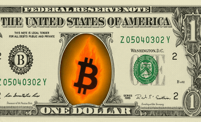 US One Dollar Bill GIF