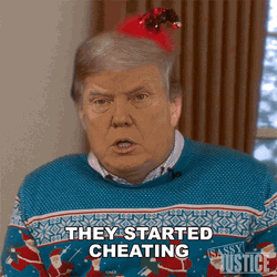 Us President Donald Trump They Started Cheating