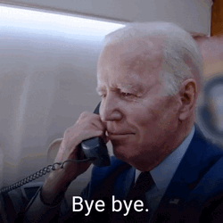 US President Joe Biden Hang Up Phone GIF