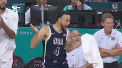 Usa Basketball Steph Curry Celebrating GIF