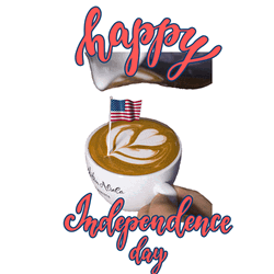 Usa Flag Dritan Alsela Coffee GIF