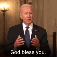 USA President Joe Biden God Bless You GIF