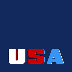 Usa Text Animation In Motion GIF