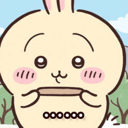 UsagI Chiikawa Breakin Stick GIF