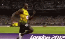 Usain Bolt Hold The Fastest Sprint Record GIF