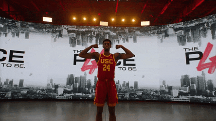 Usc Flexing His Biceps GIF