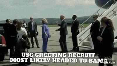 USC Greeting Recruit Most Likely Headed To Bama GIF