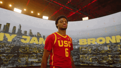 USC Player Bronny James Peace Out GIF