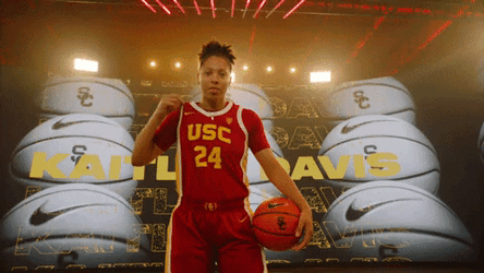 Usc Player Flexing Jersey GIF