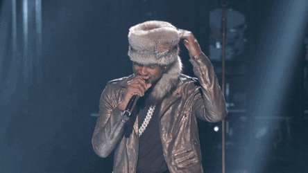 Usher Furry Hat Flipping Tail Meme GIF