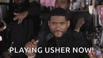 Usher Playing Usher Now In Front Of His Band GIF