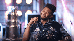 Usher Thinking Sweet Smile The Voice Meme GIF