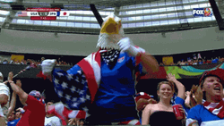Usmnt Fan Eagle Head GIF