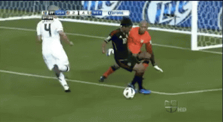 Usmnt Players Defending Goal Against Mexico GIF