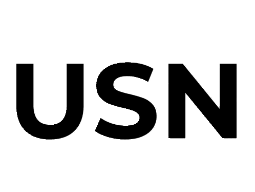 USN Logo Black And White Sticker