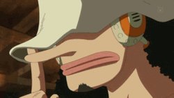 Usopp Angry Glare GIF