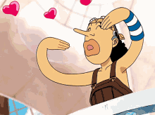 Usopp Giving Kisses GIF