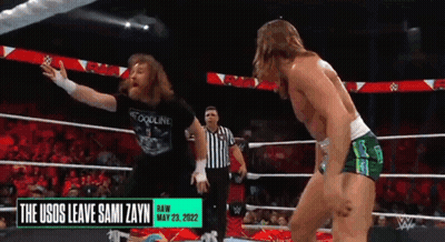 Usos Leave Sami Zayn GIF