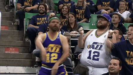 Utah Jazz Fans Silly Dance GIF