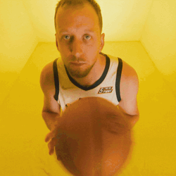 Utah Jazz Player Tossing Ball GIF