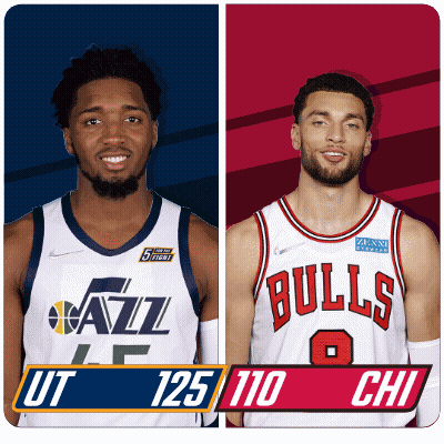Utah Jazz Vs Chicago Bulls Players GIF