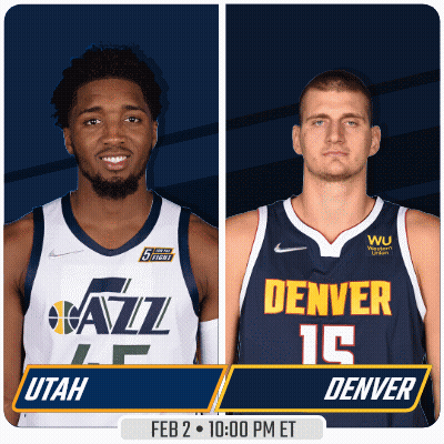 Utah Jazz Vs Denver Nuggets Basketball Players GIF