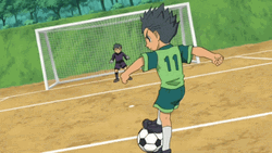  Utsunomiya Kicking Soccer Ball GIF