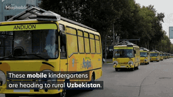 Uzbekistan School Bus GIF