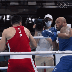 Uzbekistani Bakhodir Jalolov Boxing  GIF