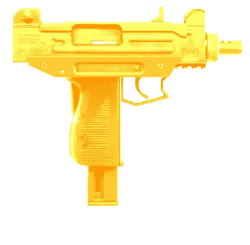 Uzi Gun Sticker