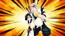 Uzui Vs Gyutaro Screaming GIF